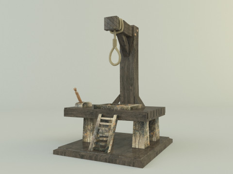 Gallows execution board Modèle 3D