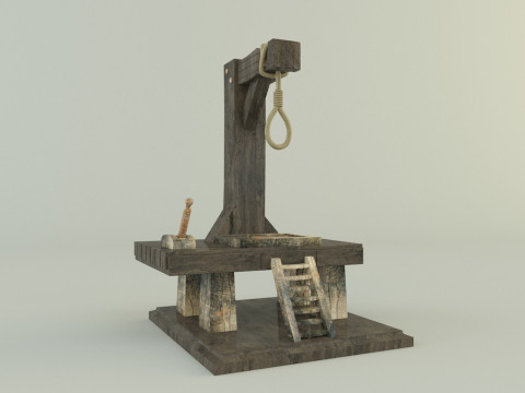 Gallows execution board Modèle 3D