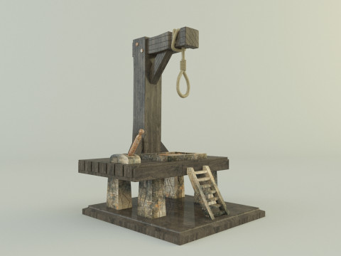 Gallows execution board Modèle 3D