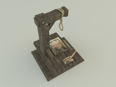 Gallows execution board Modèle 3D