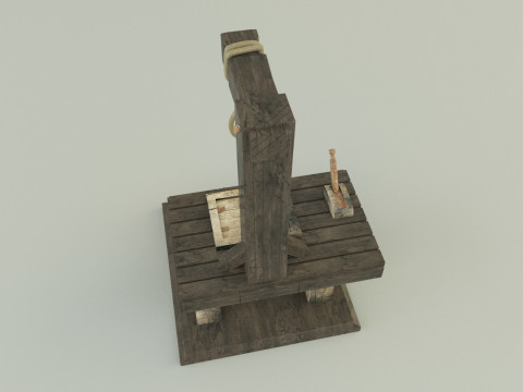 Gallows execution board Modèle 3D