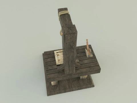 Gallows execution board 3D Model