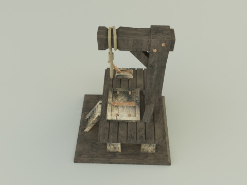 Gallows execution board Modèle 3D