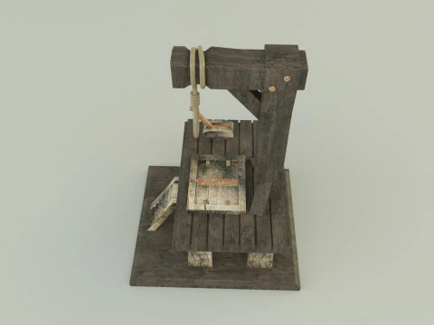 Gallows execution board 3D Model