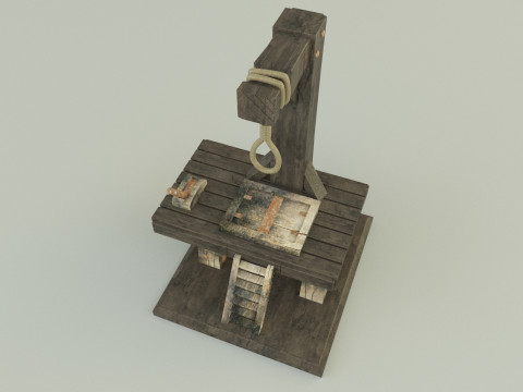 Gallows execution board Modèle 3D