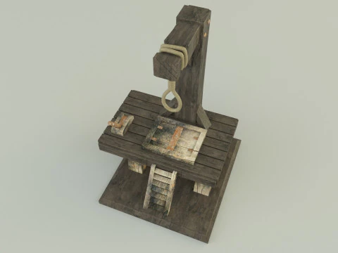 Gallows execution board 3D Model