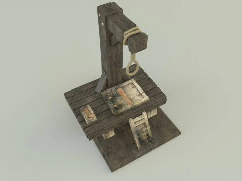 Gallows execution board 3D Model