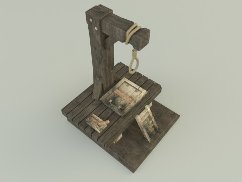 Gallows execution board Modèle 3D