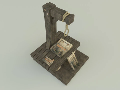 Gallows execution board 3D Model