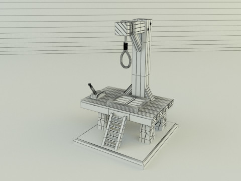 Gallows execution board Modèle 3D