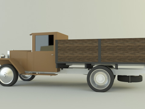 GAZ MM military vehicle Modello 3D