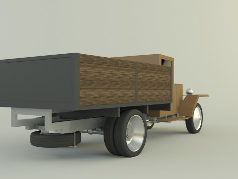 GAZ MM military vehicle Modello 3D
