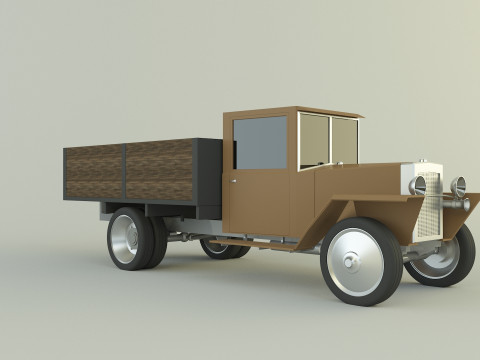 GAZ MM military vehicle Modello 3D