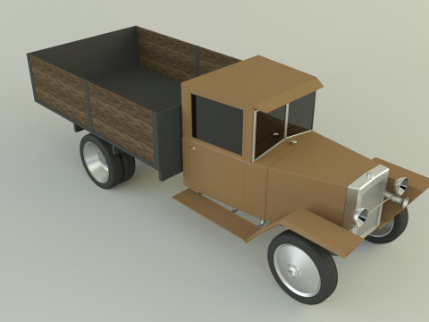 GAZ MM military vehicle Modello 3D