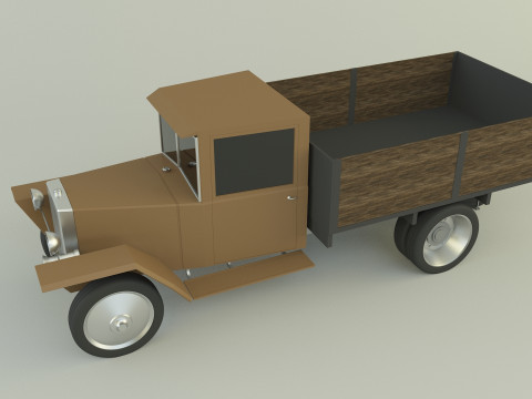 GAZ MM military vehicle Modello 3D