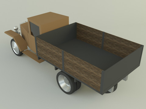 GAZ MM military vehicle Modello 3D