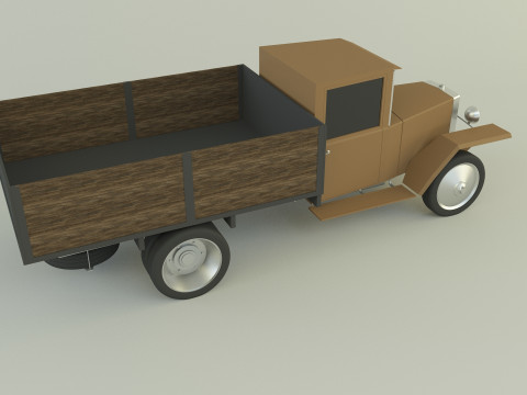 GAZ MM military vehicle Modello 3D