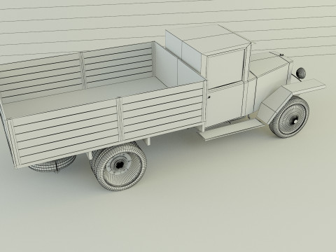 GAZ MM military vehicle Modello 3D