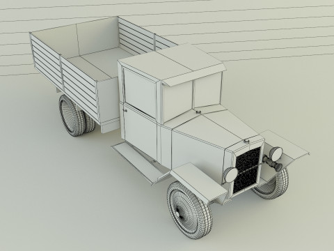 GAZ MM military vehicle Modello 3D