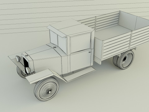 GAZ MM military vehicle Modello 3D