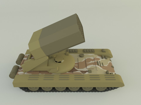 Heavy Multiple Rocket Launcher Soviet v1 3D Model