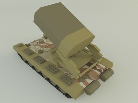 Heavy Multiple Rocket Launcher Soviet v1 3D Model