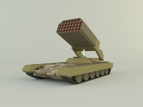 Heavy Multiple Rocket Launcher Soviet v1 3D Model
