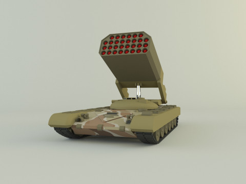 Heavy Multiple Rocket Launcher Soviet v1 3D Model