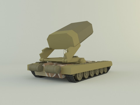 Heavy Multiple Rocket Launcher Soviet v1 3D Model