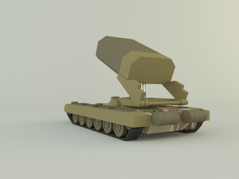 Heavy Multiple Rocket Launcher Soviet v1 3D Model