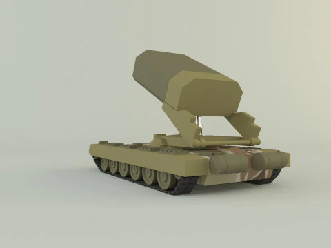 Heavy Multiple Rocket Launcher Soviet v1 3D Model