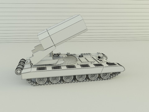 Heavy Multiple Rocket Launcher Soviet v1 3D Model