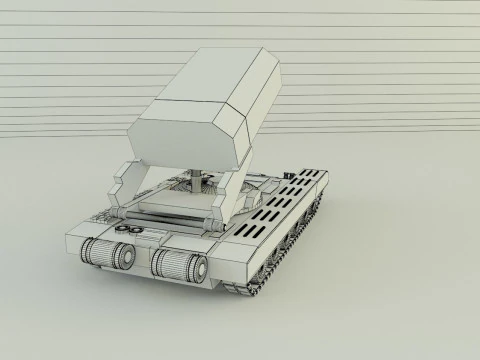 Heavy Multiple Rocket Launcher Soviet v1 3D Model