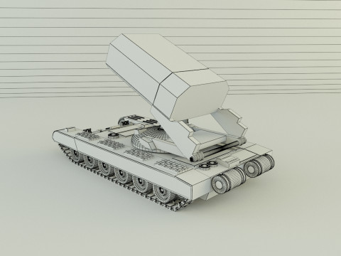 Heavy Multiple Rocket Launcher Soviet v1 3D Model