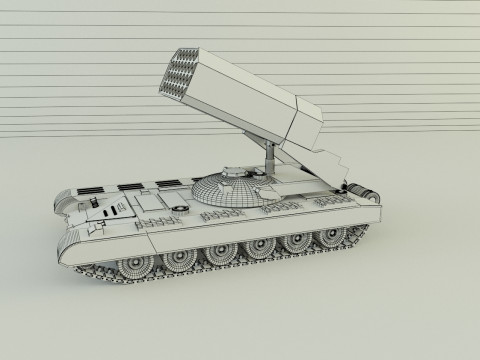 Heavy Multiple Rocket Launcher Soviet v1 3D Model