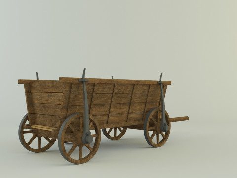 Hussites war wagon 3D Model