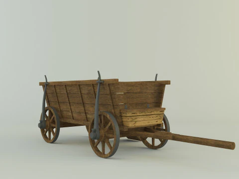 Hussites war wagon 3D Model