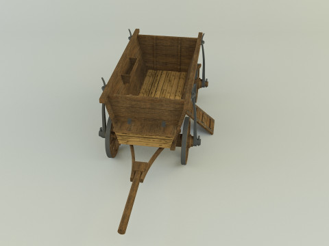 Hussites war wagon 3D Model