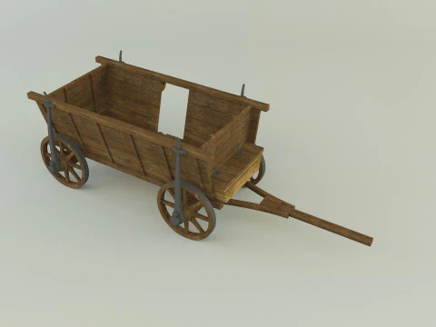 Hussites war wagon 3D Model