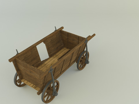 Hussites war wagon 3D Model