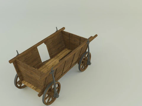 Hussites war wagon 3D Model
