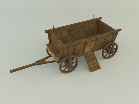 Hussites war wagon 3D Model