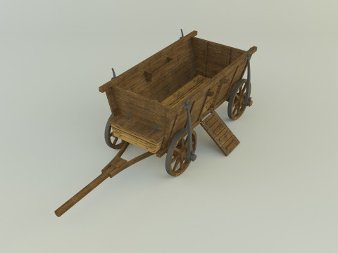Hussites war wagon 3D Model