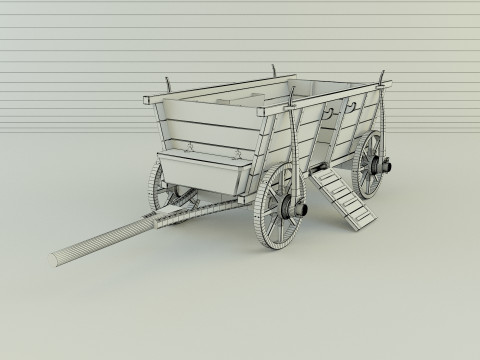 Hussites war wagon 3D Model