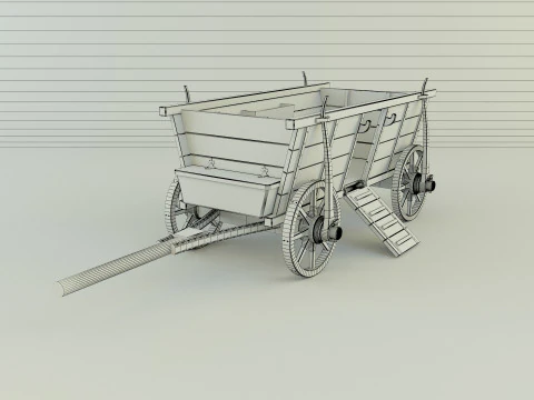 Hussites war wagon 3D Model