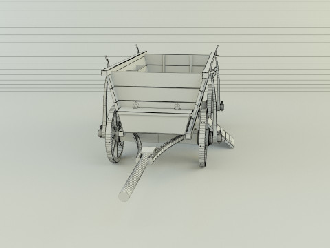 Hussites war wagon 3D Model