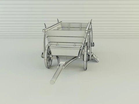 Hussites war wagon 3D Model