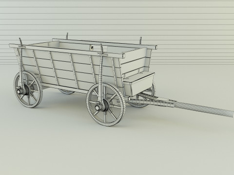 Hussites war wagon 3D Model