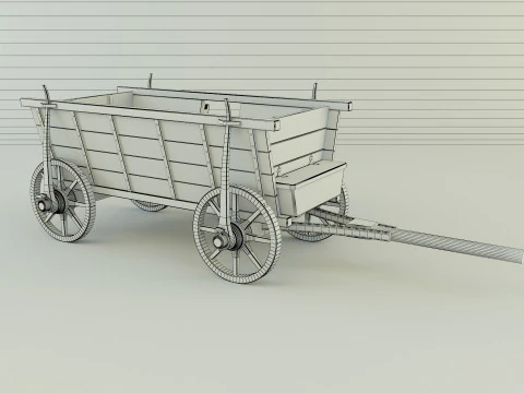 Hussites war wagon 3D Model
