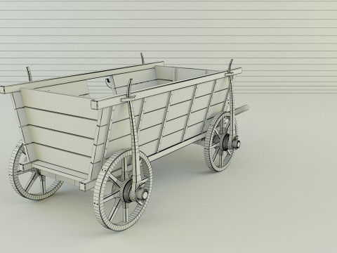 Hussites war wagon 3D Model